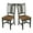Hickory-Washed Coal, variant on Pemberly Row Solid Wood Splatback Chair in White / Natural- Set of 2