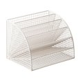 thumbnail image 1 of simhoa Fan Shaped File Organizer Desktop Holder Stand 6 Layers Shelf Large Capacity Tabletop Sorter Storage Rack for Decoration Room White and L, 1 of 8