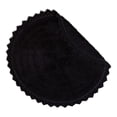 thumbnail image 2 of Alfombra de baño DII Crochet Collection reversible redonda negra, 2 of 8
