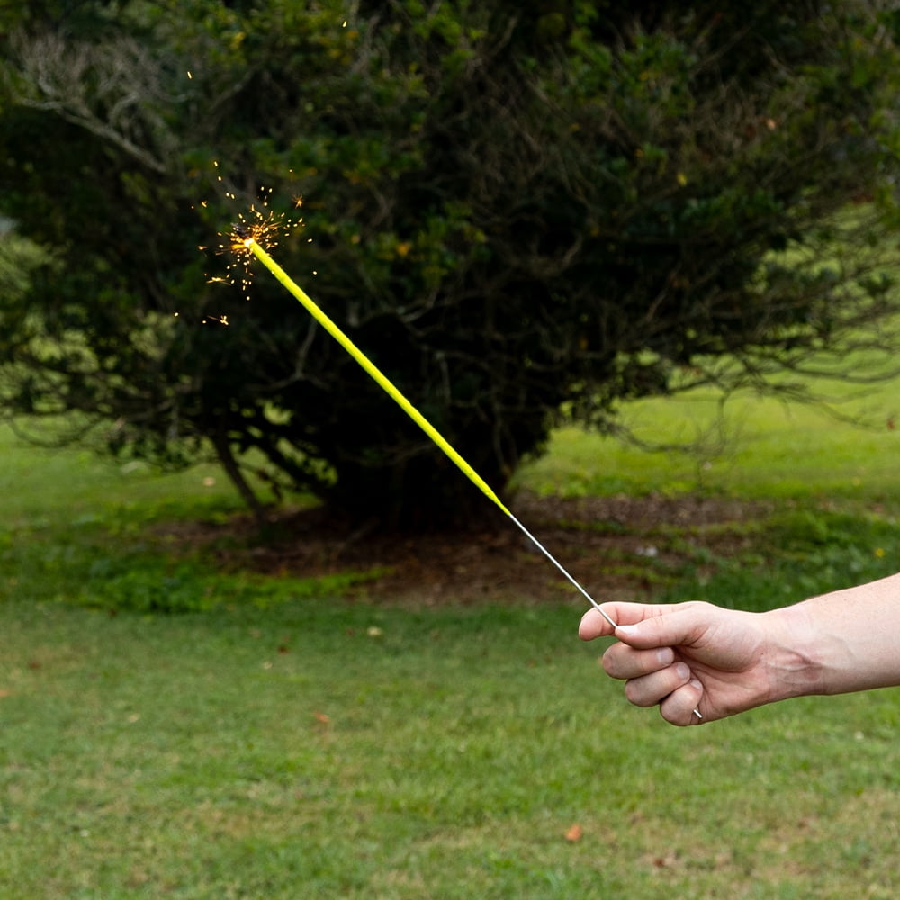 TNT Firework Neon Sparklers, 5 Gold #20 Sparklers