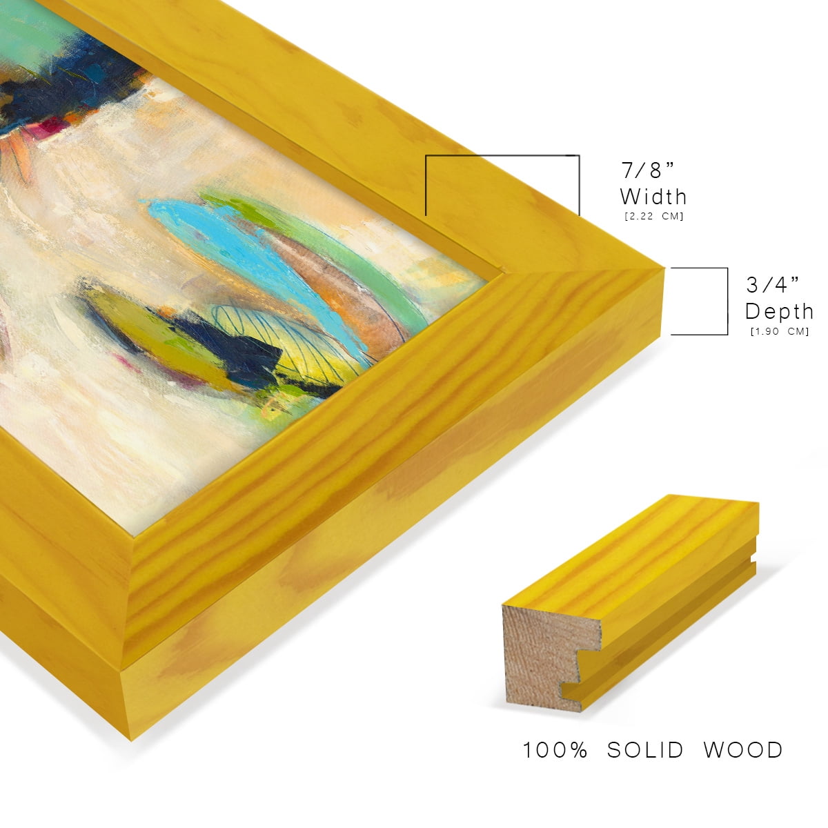 It All Adds Up - Framed Print w/glass - Sunflower Yellow