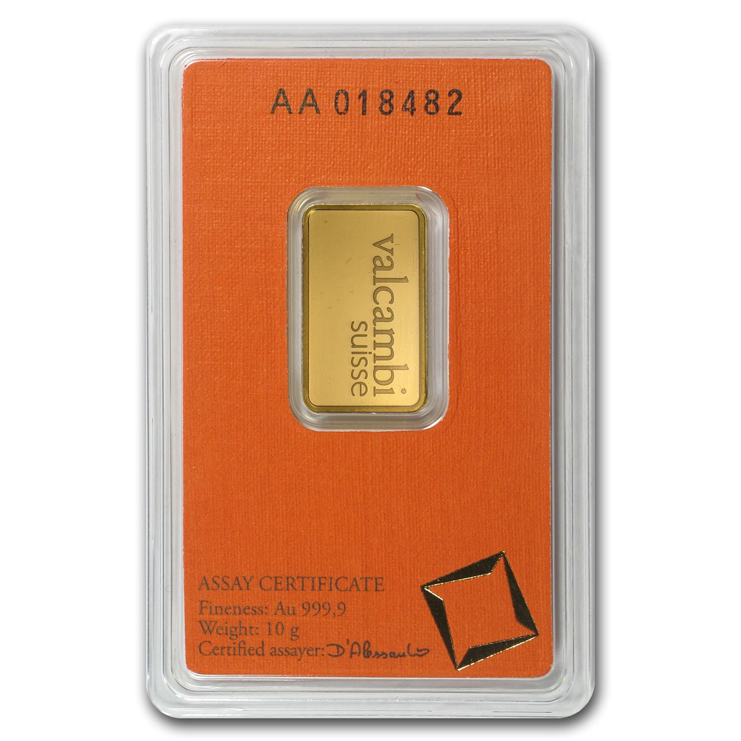 10 gram Gold Bar - (In Assay)