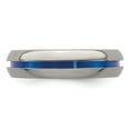 thumbnail image 4 of Edward Mirell Titanium Blue-Anodized Center 6mm Band, 4 of 7