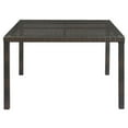 thumbnail image 2 of Pemberly Row  47" Square Glass Top Patio Dining Table in Brown, 2 of 3