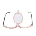 thumbnail image 3 of Gafas de maquillaje de ojos, gafas de lectura portátiles para presbicia, lupa abatible hacia arriba, lente única giratoria para mujeres +3,50, 3 of 5