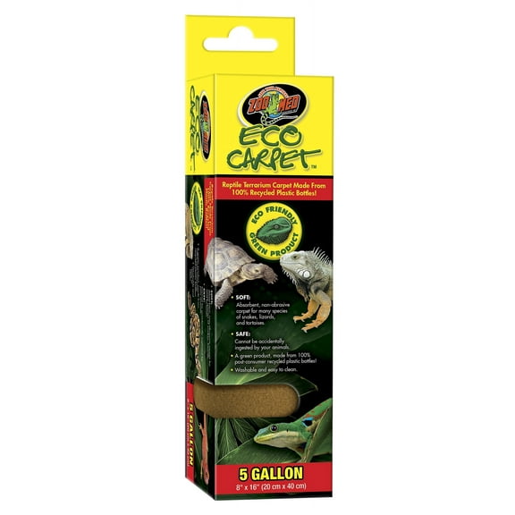 Zoo Med Eco Carpet Reptile Terrarium Carpet Tan [Reptile Carpets and Liners, Reptile Supplies] 5 gallon - 1 count