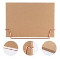 thumbnail image 3 of EeaseCA Cork Board Bulletin Board Decorative Standing Pin Board with Metal Holder Rack Message Board for Home Office Decor School Use ( Rose Golden Base ), 3 of 8