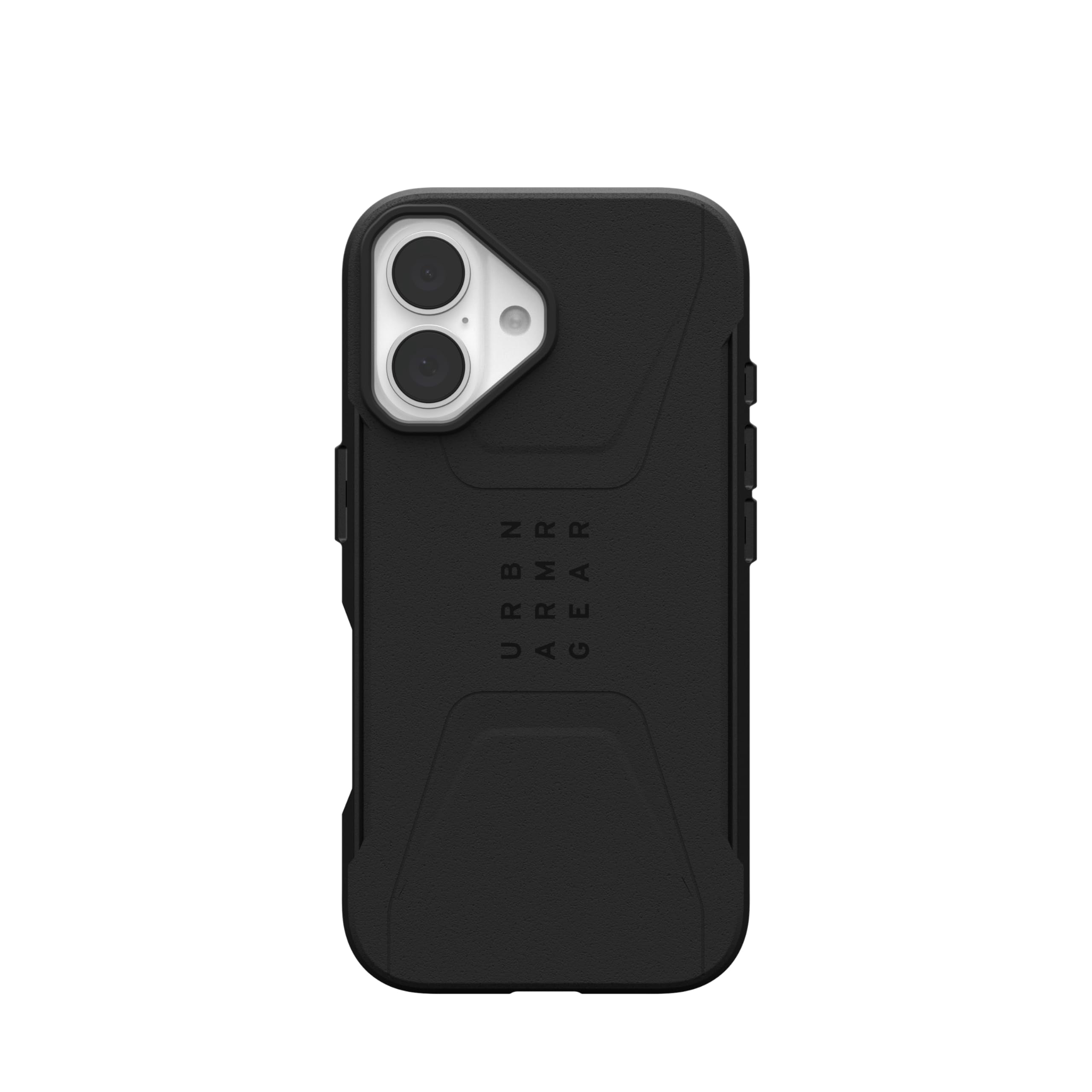 UAG iPhone 16 Case 6.1" Civilian - Compatible with MagSafe Charging Rugged Slim Sleek Shockproof Anti-Slip Military Grade Protective Cover, Black