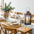 thumbnail image 6 of Japanese Style Round 13 Inch Placemats Set of 6, Vintage Art Cranes Ocean Wave Yellow HeatResistant Non Slip Place Mats for Dining Table, Wipeable Braided Kitchen Table Mats for Housewarming, 6 of 9
