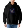 thumbnail image 1 of Women's Long Sleeve Hooded Pullover Sweatshirt - Colorful ' RIDE LOVE TRUTH ' Graphic with Hearts Relaxed Fit Front Pocket, 1 of 7