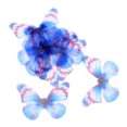 thumbnail image 2 of 10 piezas de gasa mariposa Flatback encantos adornos DIY pelo azul marino Sunnimix Chiffon Flatback Embellishment, 2 of 8