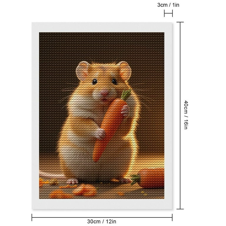 Tableau Diamond Painting Hamster - Peinture Diamant Créative