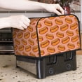 thumbnail image 7 of Fotbe Cartoon Hot Dog for Four Slice Toaster Cover, Fingerprint Protector, Super Soft Appliance Cover And Dust Cover,Bread Dust Cover & Fingerprint Protection, 7 of 7