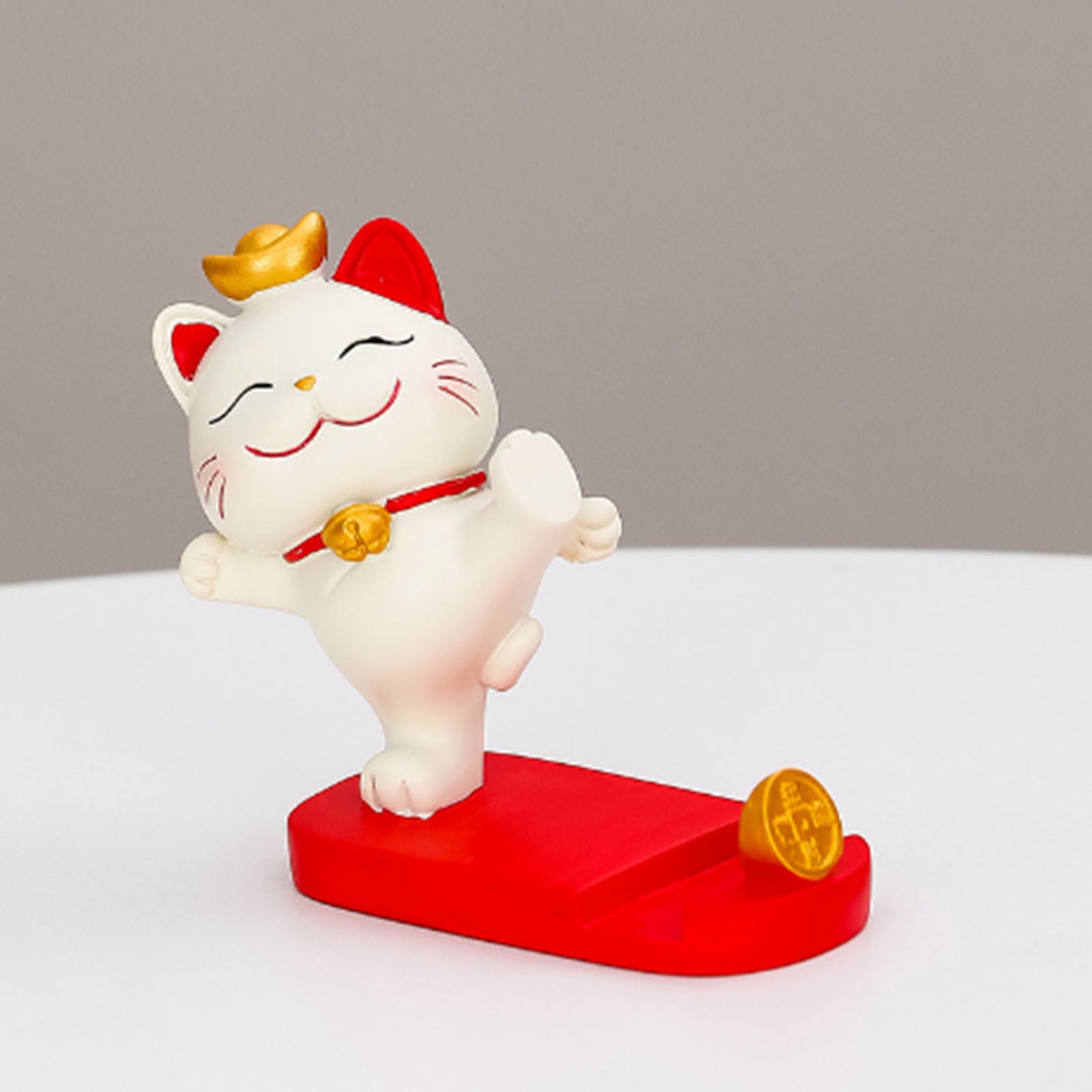 Desk Phone Stand Fortune Cat Portable Phone Holder Stand for Home