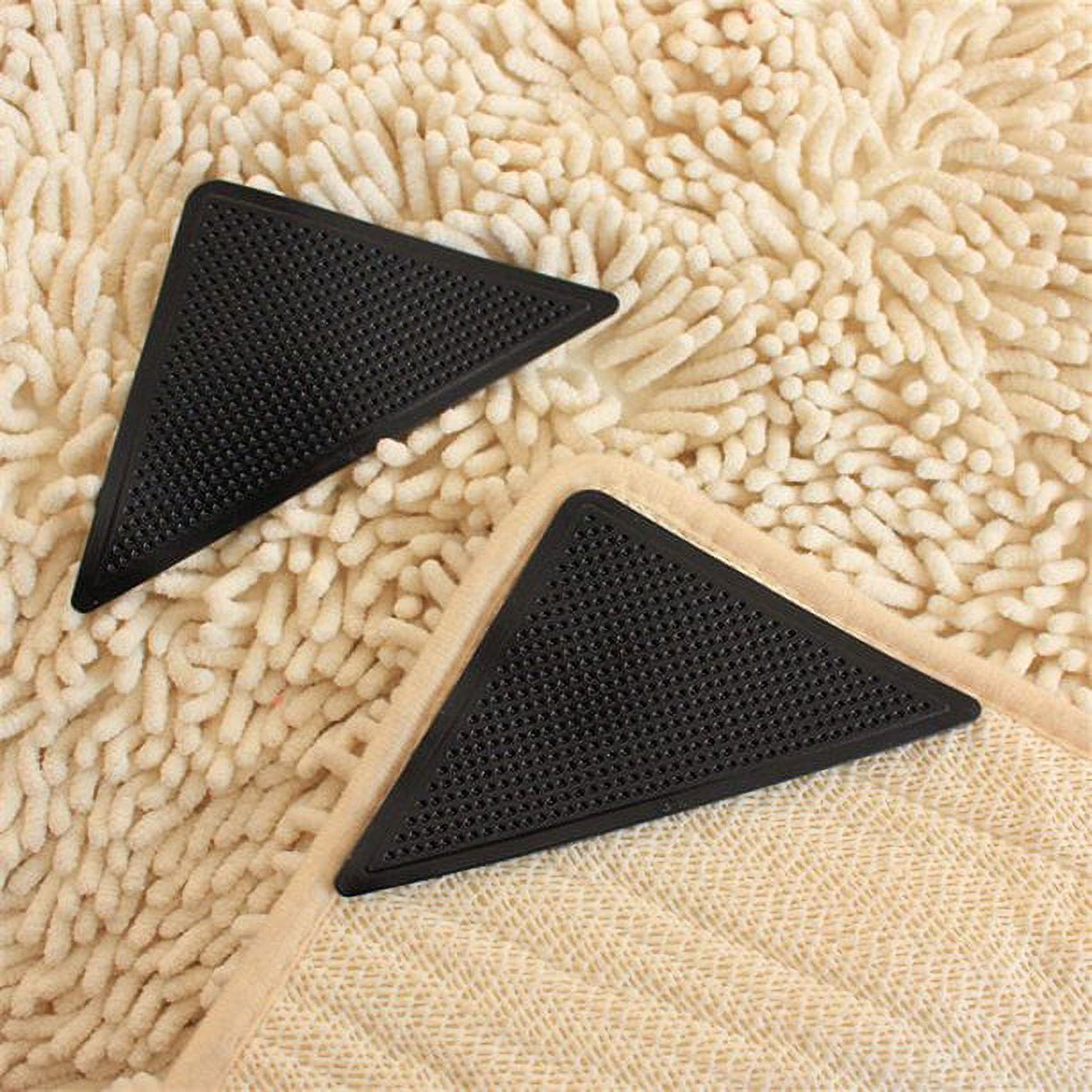 4pcs Silicone Rubber Carpet Mat Patch Rug Carpet Gripper Anti-Slip Grip Pad  - AliExpress