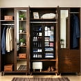 thumbnail image 6 of PLUMEBAY 2 Pack Hanging Closet Organizer with Dividers, 24 Compartment Closet Storage Shelves, Black, 6 of 7