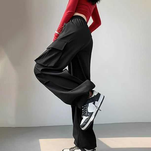 Zpanxa Cargo Sweatpants for Women High Waisted Wide Leg Zpanxa Cargo Sweatpants for Women High Waisted Wide Leg