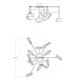 thumbnail image 2 of Sonneman 2907.25W Papillons 13 Light 30" Wide Led Suspension Multi Light Pendant - Black, 2 of 2