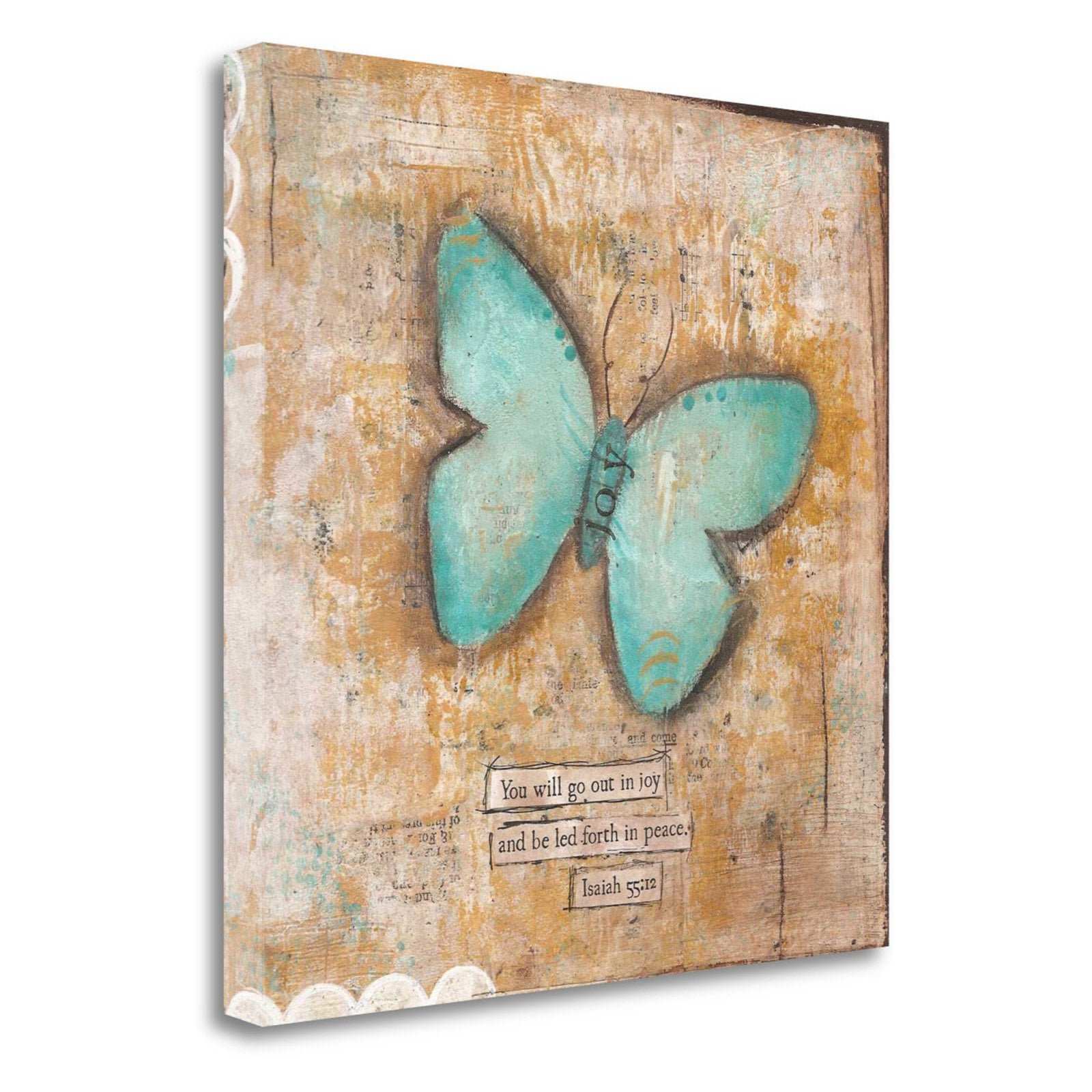 Tangletown Fine Art Butterfly Ii Canvas Wall Art By Cassandra Cushman Walmart Com Walmart Com