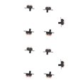 thumbnail image 1 of 10 Pcs 50V 0.5A 3 Pin 2 Position On/OFF 1P2T SPDT Slide Switch 3 Pin,10 x Slide Switch,black, 1 of 4