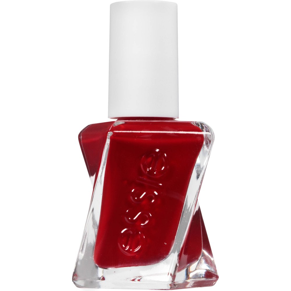 essie gel couture nail polish, bubbles only, red longwear nail polish