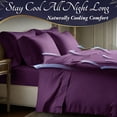 thumbnail image 5 of 4Pcs Bamboo Cooling Bedding Set, Extra Deep Pocket Breathable Sheets for Hot Sleepers, Pillowcases, Flat Sheet & Fitted Sheet, Perfect Family Gift, 5 of 8