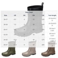 thumbnail image 3 of Mens Waterproof Mid Calf Fishing & Tide Pool Rain Wellies Slip Resistant Thick Rugged Sole Rubber Booties, Durable Footwear for Beach Wading, Farming, Outdoor Rainy Activities Gray F, 3 of 6