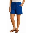 thumbnail image 5 of Turtle Bay New York Womens Interlock Knit cotton Shorts with elastic waistband and adjustable drawstring, 5 of 8