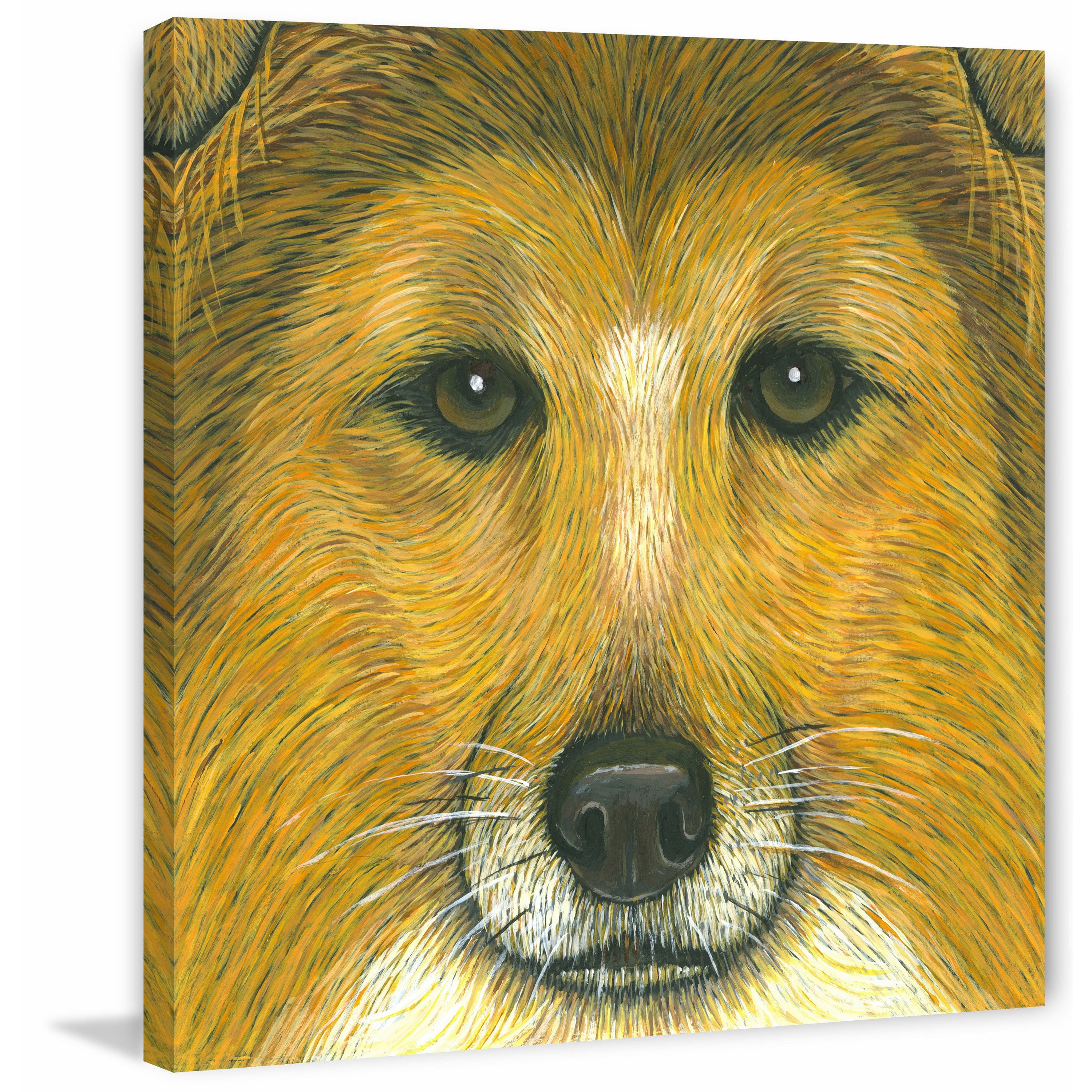 Marmont Hill Border Collie Painting Print On Wrapped Canvas Walmart Com Walmart Com