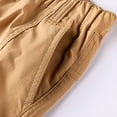 thumbnail image 5 of M-5X Big & Tall Cargo Shorts for Men with Pockets Plus Size Relaxed Elastic Waist Casual Solid Color Straight Leg Work Bermuda Short, 5 of 7