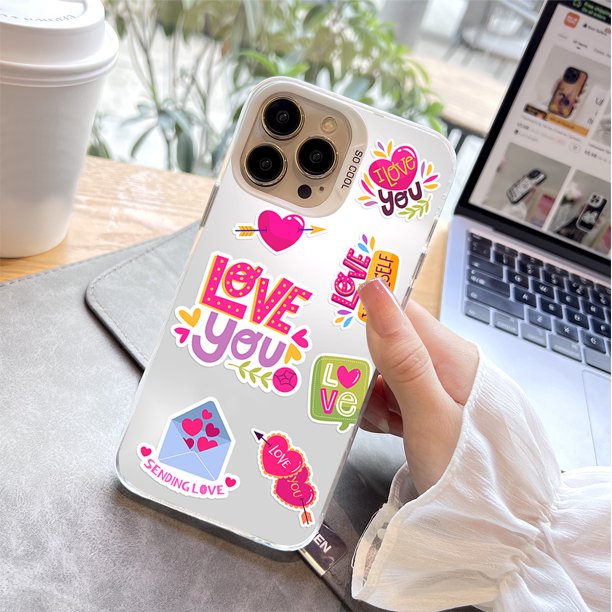 ¡Destaca entre la multitud con una peculiar funda plateada de doble capa pulida con diseño de dibujos animados para iPhone!