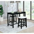thumbnail image 4 of Riverbay Furniture 36" Wood Counter Height Pub Table in Black, 4 of 5