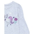 thumbnail image 3 of Garanimals Toddler Girl Long Gathered Sleeve Graphic Top, Sizes 18M-5T, 3 of 3