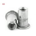 M3M8 Flat Head Threaded Blind Rivet Nut Insert Nutsert Screw Stainless