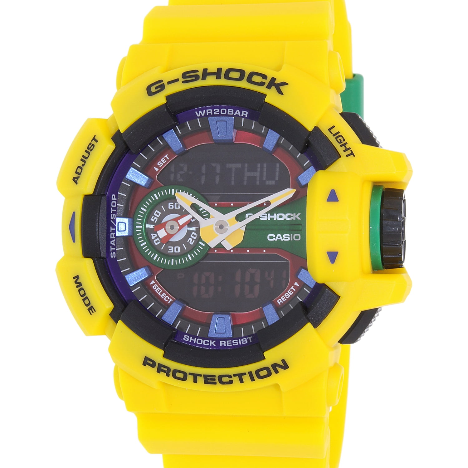 Men's G-Shock GA400-9A Yellow Resin Quartz Fashion Watch - Walmart.com