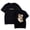 Black, variant on LEVITICUS FIRE T-Shirt Round Neck Short Sleeved Shirt Fashion Printed Top