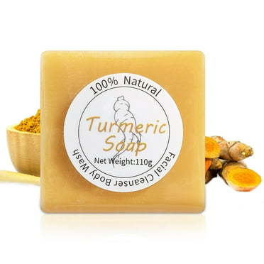 Amvital Turmeric Soap Bar For Face & Body-acne, Dark Spots, Smooth Skin 