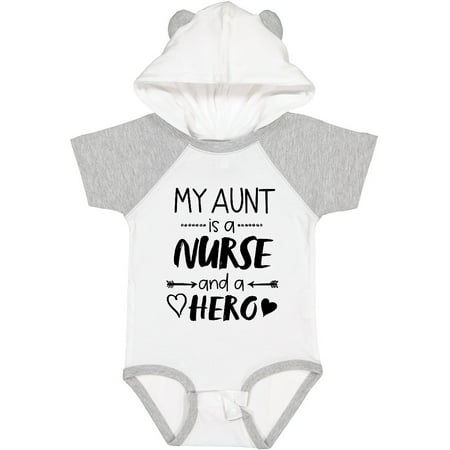 

Inktastic My Aunt is a Nurse and a Hero Gift Baby Boy or Baby Girl Bodysuit