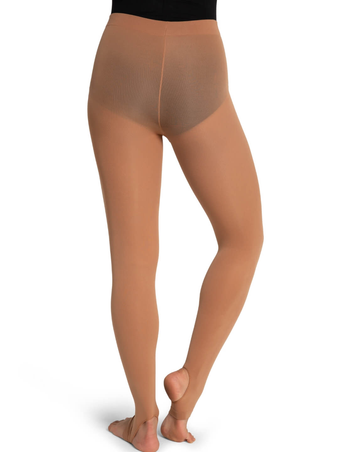 Capezio Ultra Soft Self Knit Waistband Stirrup Tight