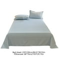 thumbnail image 3 of Tgbvmt Solid Color Washed Cotton Bedding Set Plain Three Piece Set For Soft Breathable Fabric Versatile Decor Style Easy Clean Maintain Holiday Gift Duvet Sheet Pillowcase Bedroom Home Bedding Decor, 3 of 6