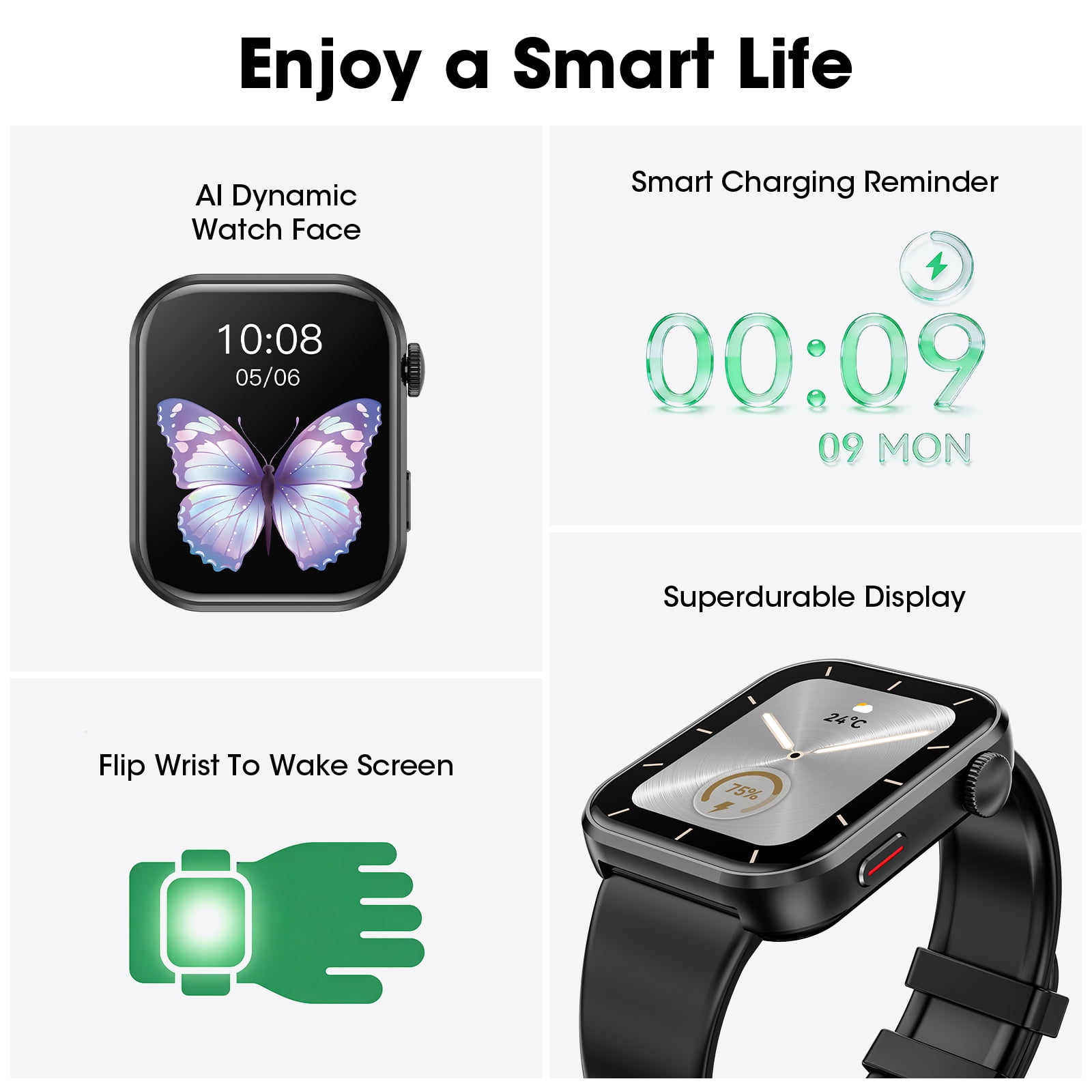 Mingdaln Smart Watch for Men Women, 2026 Smartwatch(Metal body) , 1.93"New Fitness Watch with Answer/Make Call/120+ Sport Modes/Pedometer/IP68 Waterproof, Fitness Tracke Fits for Android/iPhone,Black