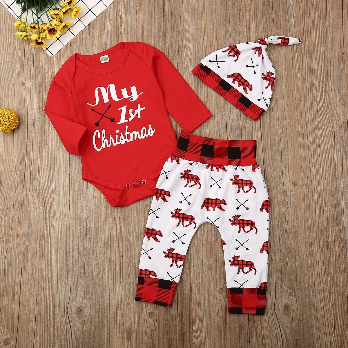 newborn baby girl christmas outfit