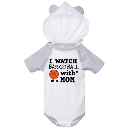 

Inktastic I Watch Basketball with Mom Gift Baby Boy or Baby Girl Bodysuit