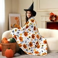 thumbnail image 5 of Eliaeconx Halloween Throw Blanket 100x70cm Flannel Soft Cozy for Sofa Bed Party Decor (Multicolor), 5 of 6