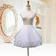 thumbnail image 6 of Yunhgft Hoopless Petticoat Skirt Crinoline Underskirt Flower Girls Petticoat for Cosplay white, 6 of 9