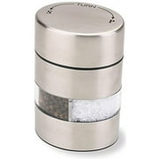 Olde Thompson Stainless Steel Pepper Salt Mill 2-in-1 Combo-5080-00, 4-inch, Silver