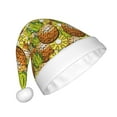thumbnail image 2 of Cauagu Tropical Summer Fruit for Adult Christmas Hat,1-Pack Xmas Holiday Hat Santa Hat for Women & Men Festive Headwear Accessories Fit for Christmas/New Year/Party, 2 of 6