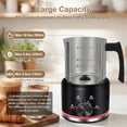 thumbnail image 2 of Electric Milk Frother and Steamer, 16.9 Oz Magnetic Rotating Foam Maker for Coffee Hot Cold Latte Art with Auto Shut-Off, 2 of 8