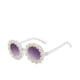 thumbnail image 1 of Gafas de sol redondas de flores para niñas con forma de flor lindas gafas de protección al aire libre playa niña niño regalos, 1 of 5