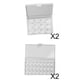 thumbnail image 1 of Caja plástica de la bandeja de la de la pintura de la acuarela 4pcs con las medias cacerolas con la tapa Soledad Paleta de pintura vacía, 1 of 10